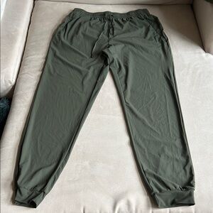 Sevego‎ Men's Olive Green Jogger Pants Elastic Waistband/Drawstring Size XL